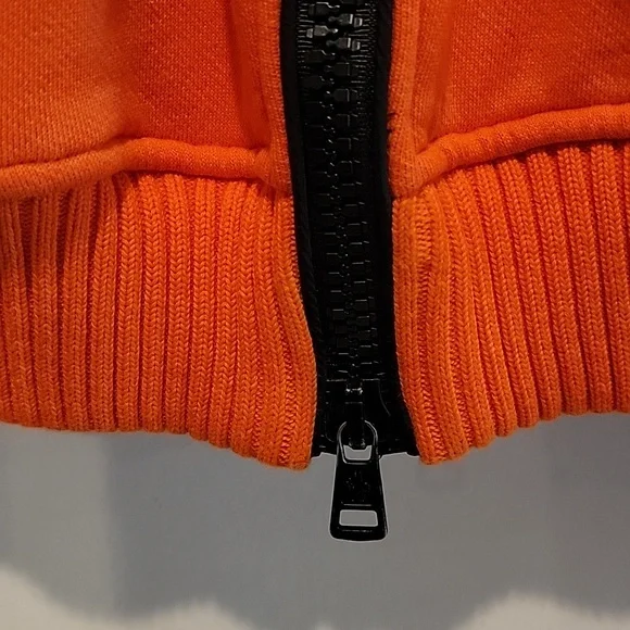 Moncler Off White Rare Orange Hoodie Jacket xxxl - Picture 7 of 16